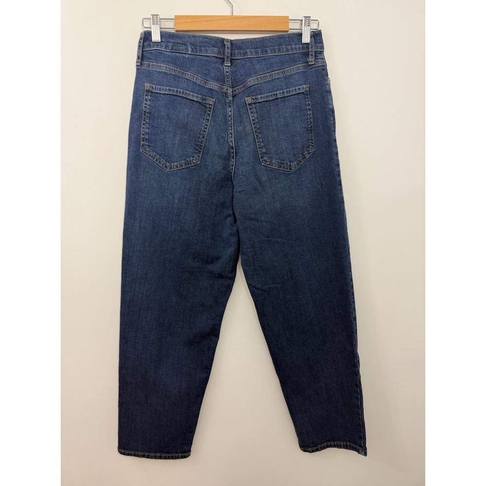 Banana Republic High Rise Straight Leg Jeans Dark Wash 30/10 720976-00 Fall 21 - Picture 2 of 10